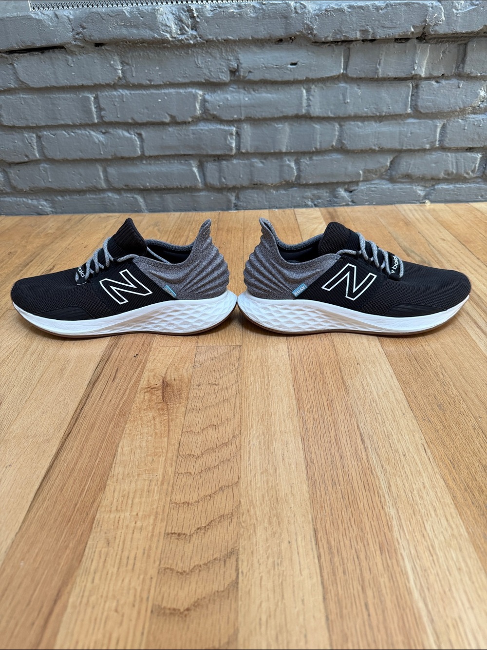 New Balance Black and Gray Athletic Sneakers - Fresh Foam ROAV - Picture 2 of 11